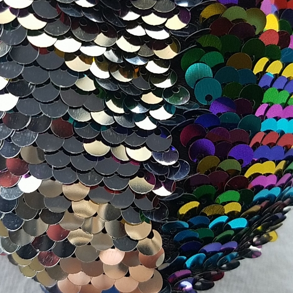 NWOT 2/$15 Rainbow/ Silver sequins sleepers - Picture 13 of 14